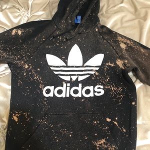 Bleached adidas hoodie !